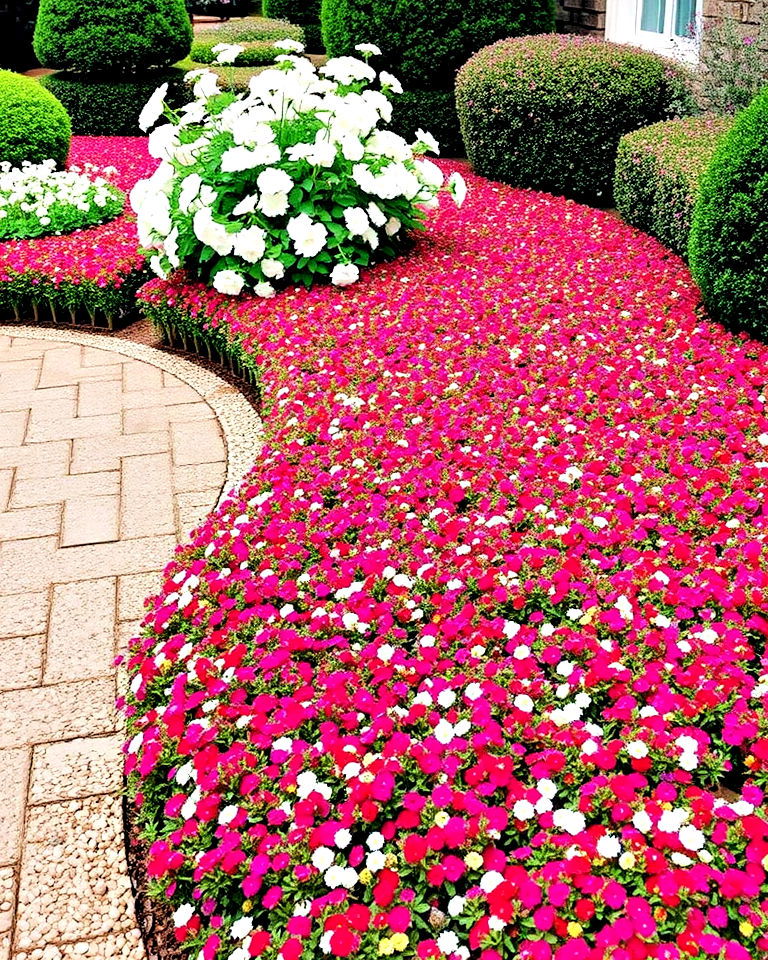 floral carpet effect for parterre garden - 25 Parterre Garden Ideas
