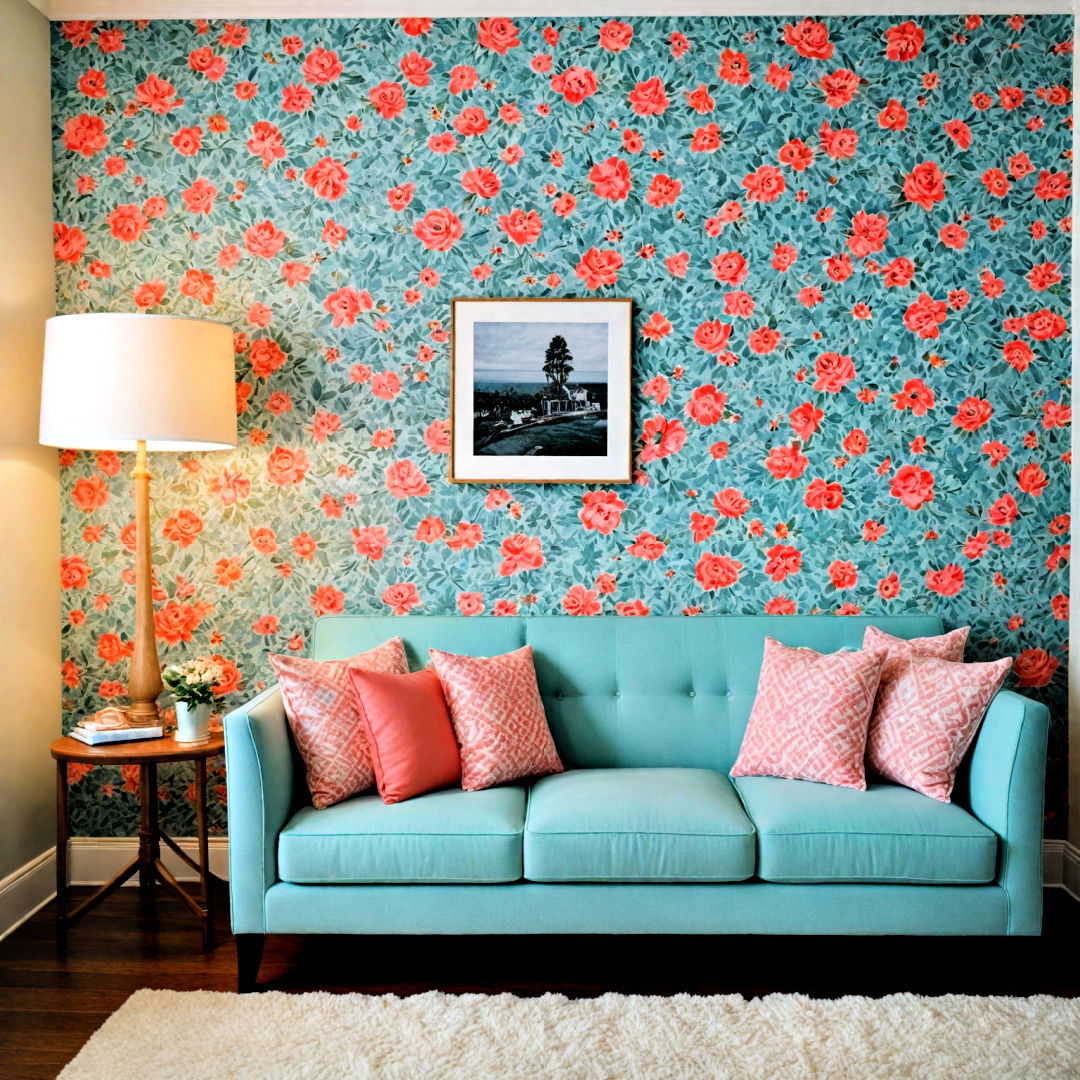floral wallpaper for preppy room - 30 Preppy Room Ideas