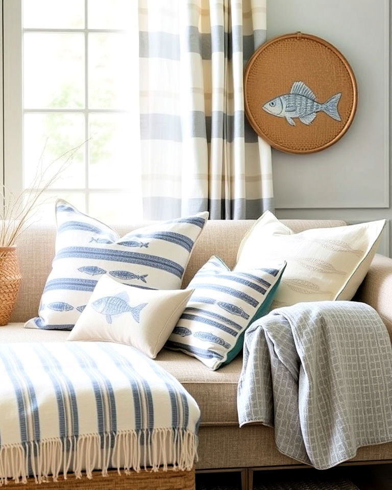 florida home decor with coastal textiles - 25 Florida Home Decor Ideas