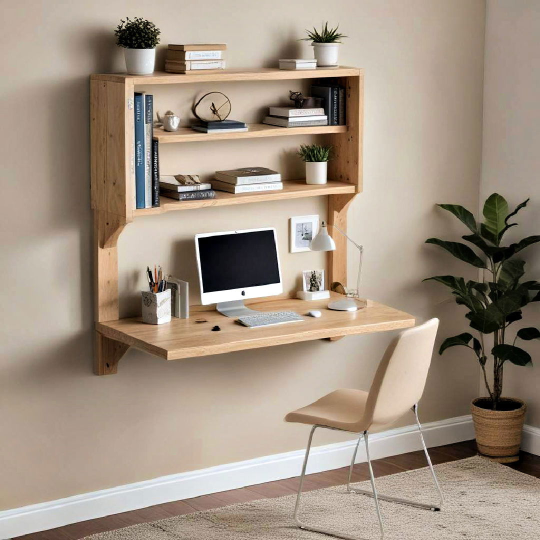fold up floating desk ideas - 15 Floating Desk Ideas