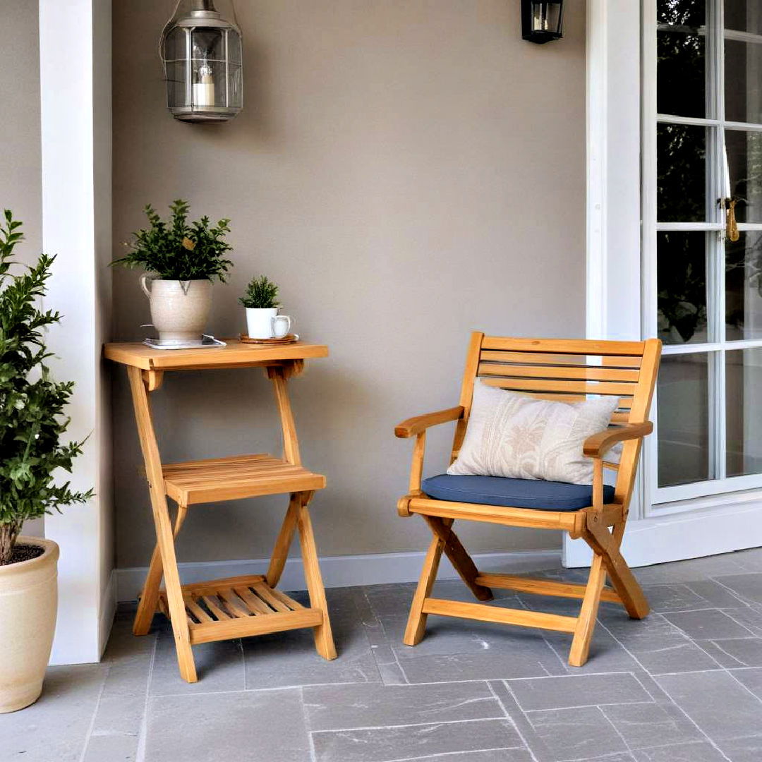 foldable furniture idea - 40 Small Front Porch Ideas