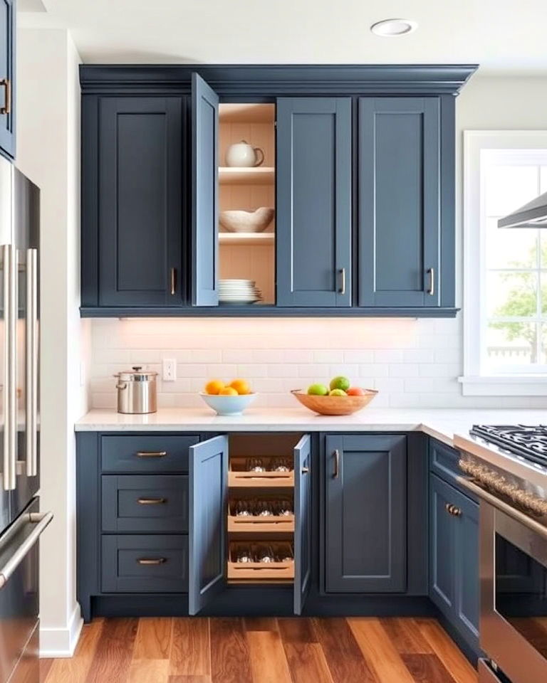 folding doors for corner cabinets - 25 Blind Corner Kitchen Cabinet Ideas
