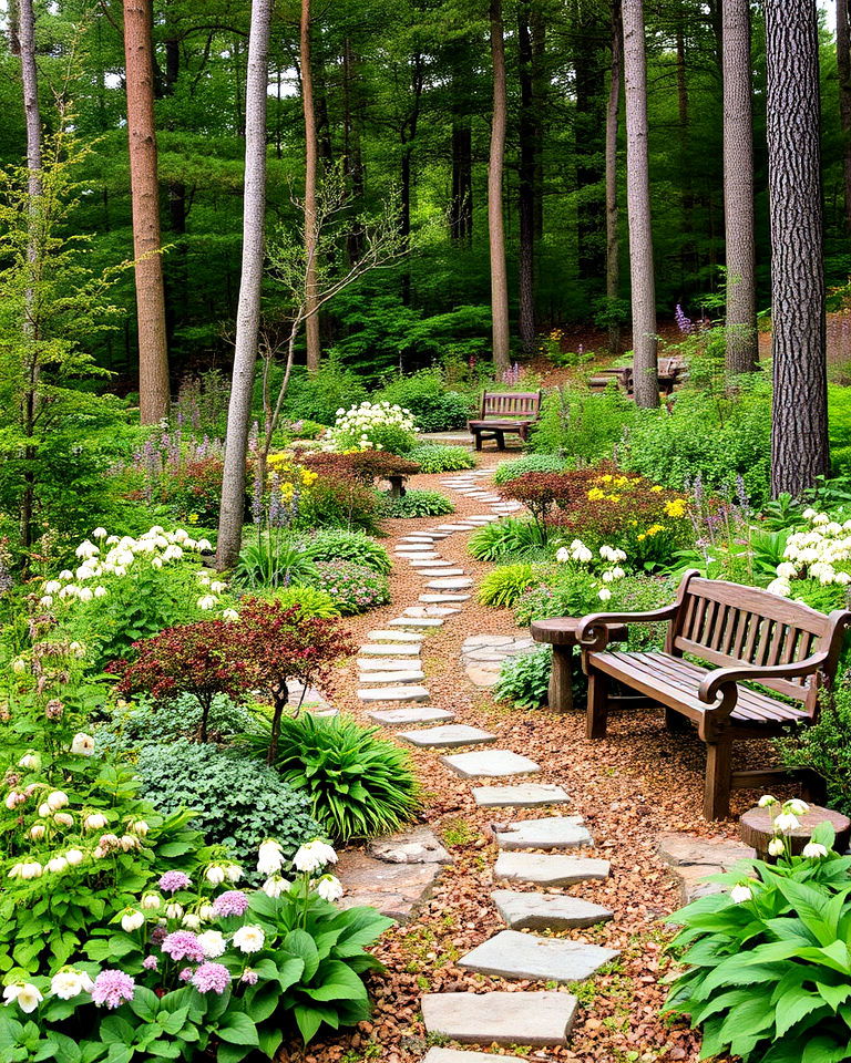 formal woodland edge garden - 40 Beautiful Gardens
