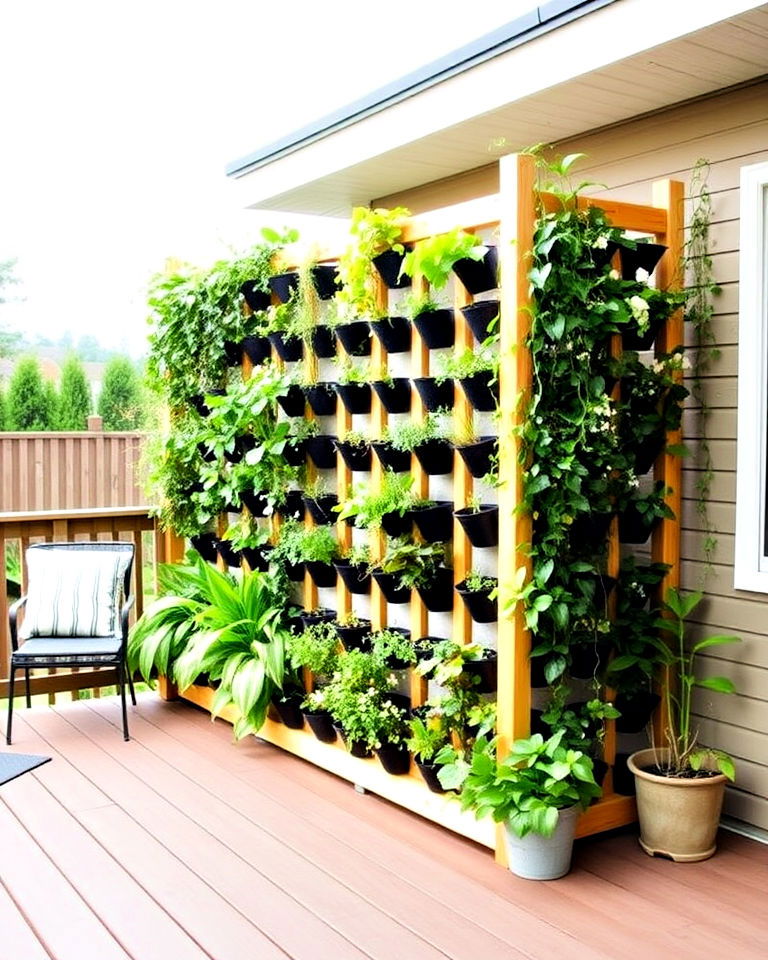 freestanding vertical garden divider - 40 Vertical Garden Ideas