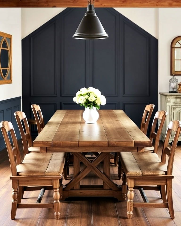 french country decor with large farmhouse table - 30 French Country Decor Ideas