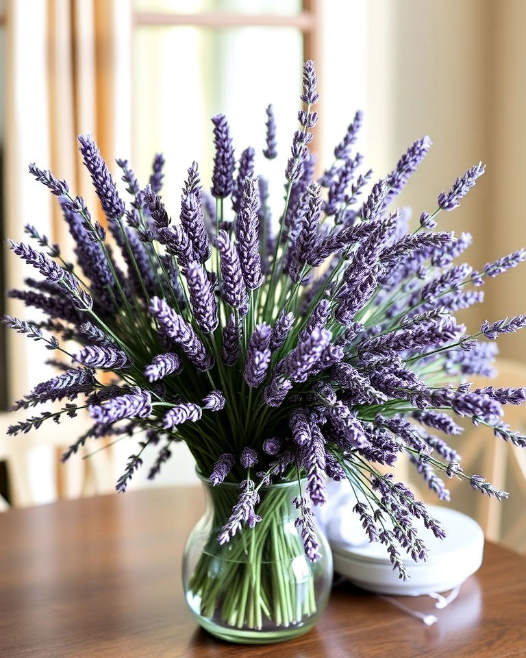fresh lavender decor for calming fragrance - 30 French Country Decor Ideas