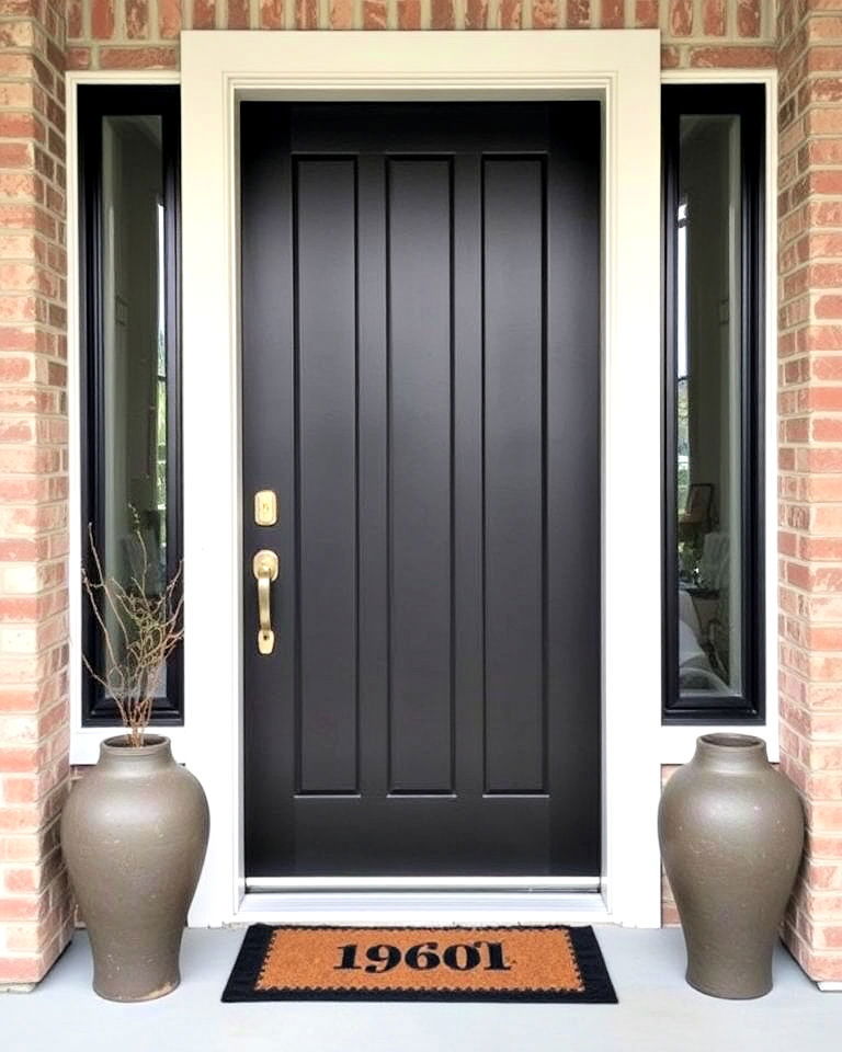 front door with espresso stain - 25 Stained Front Door Ideas