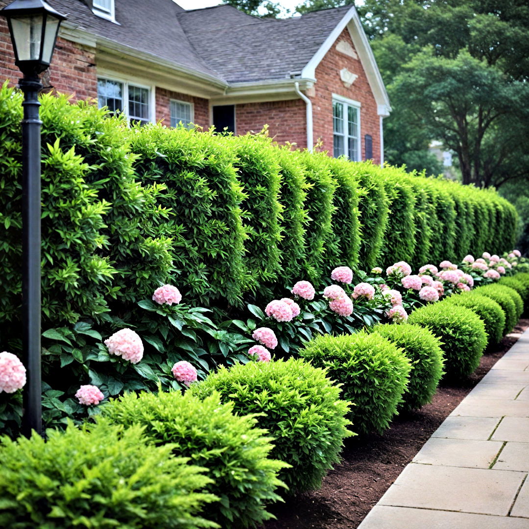 front yard privacy screen with shrubs - 40 Front Yard Landscaping Ideas