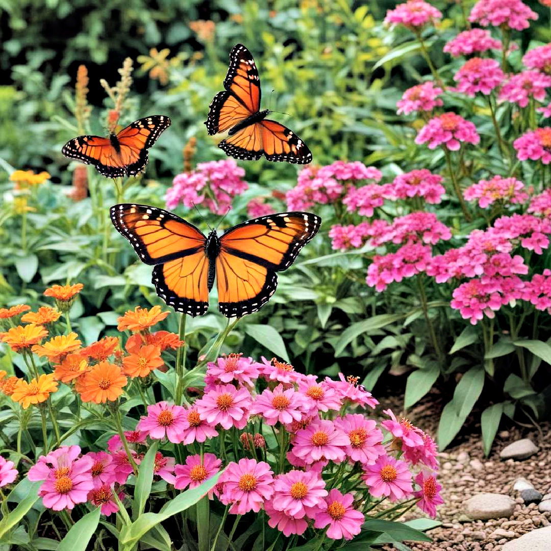 front yard with butterfly garden - 40 Front Yard Landscaping Ideas