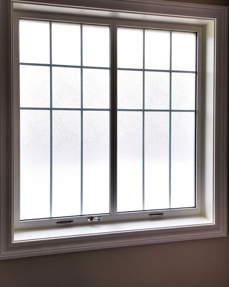 frosted basement window for privacy - 30 Basement Window Ideas