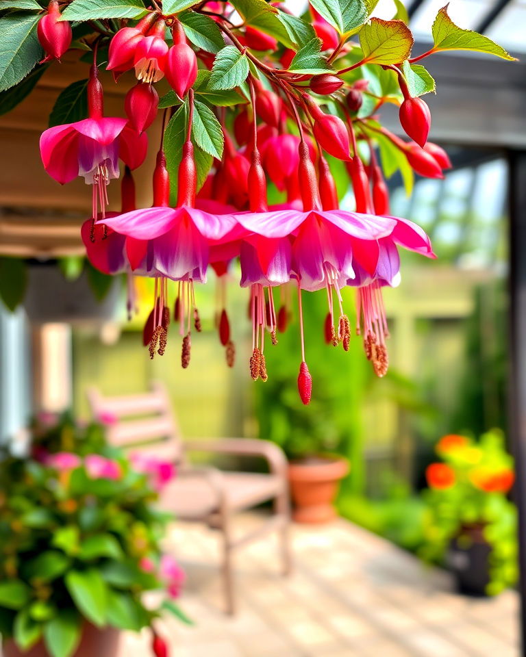fuchsia for lush feel - 30 Outdoor Plants for Patio