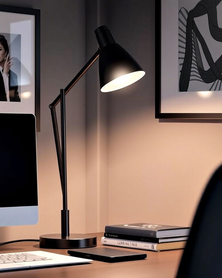 functional contemporary desk lamp - 40 Modern Home Office Ideas
