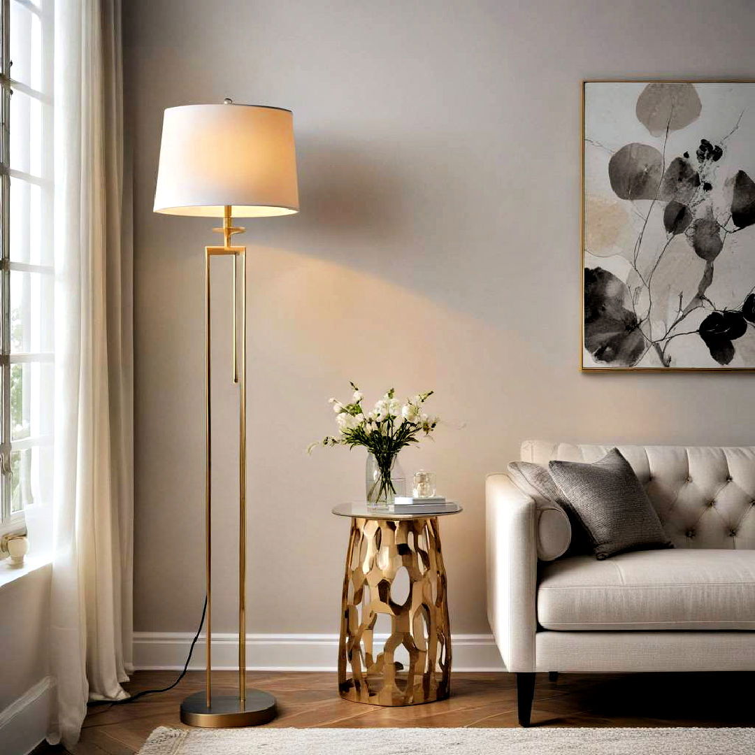 functional floor lamp - 40 living room decor ideas
