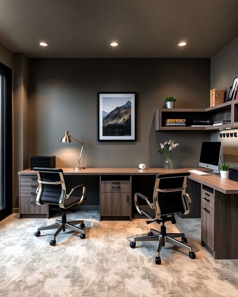 functional home office space - 30 Rec Room Ideas