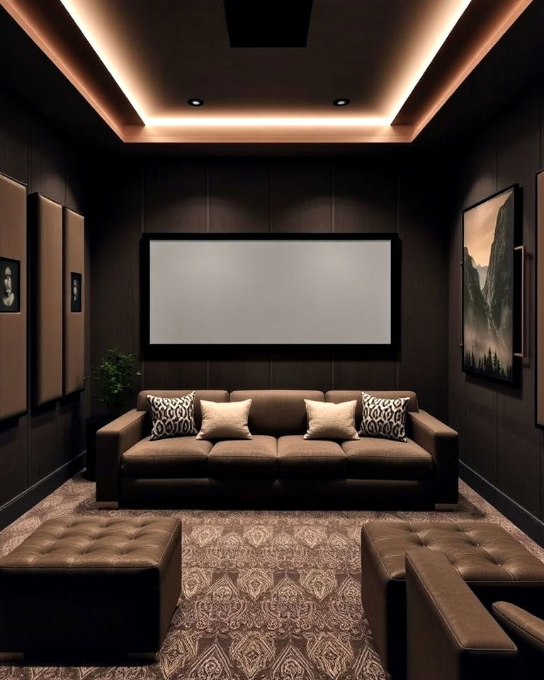 functional multi purpose decor - 40 Small Home Theater Ideas