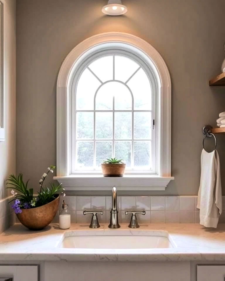 functional small accent arches - 30 Arch Window Design Ideas