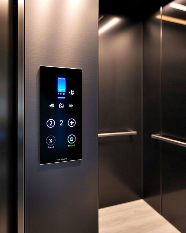 functional touch free controls - 25 Elevator Design Ideas