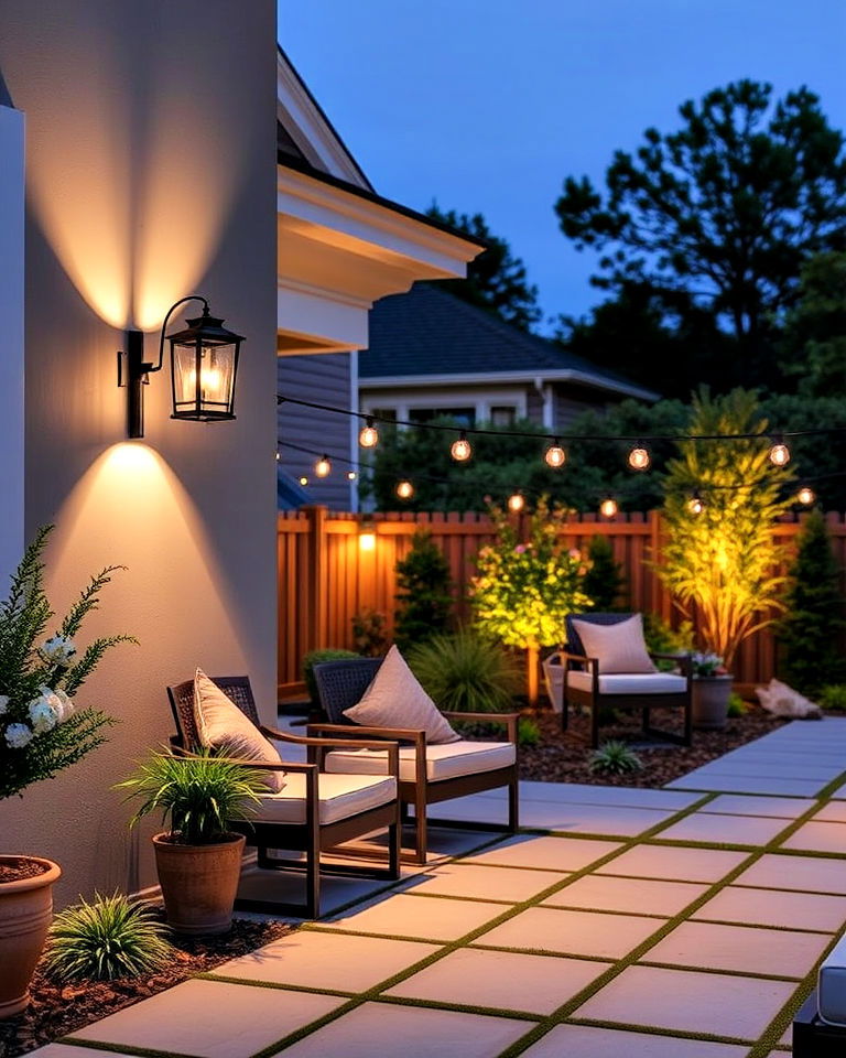 functional wall mounted sconces - 40 Backyard Lighting Ideas