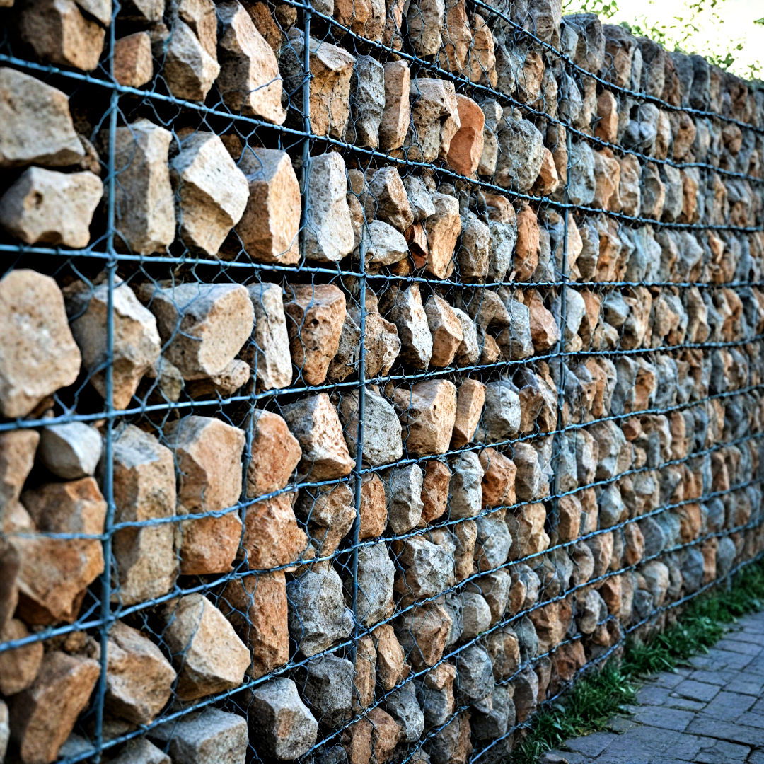 gabion garden fence - 40 Garden Fence Ideas