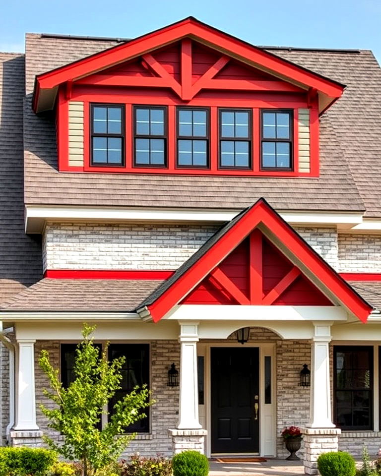 gable roof design with accent colors - 20 Gable Roof Design Ideas