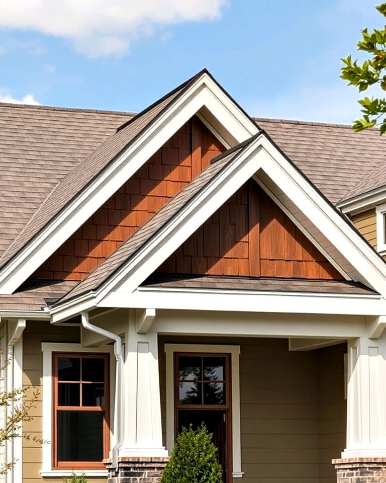 gabled rooflines to add aesthetic appeal - 40 Craftsman Style House Exterior Ideas