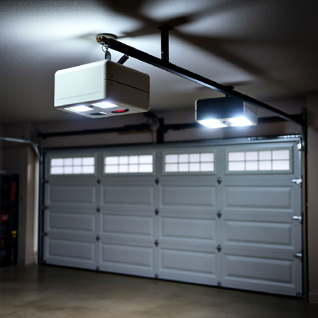 garage door opener lights ideas - 15 Garage Lighting Ideas
