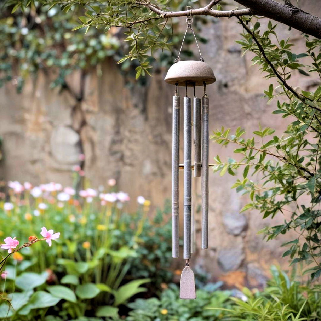 garden bell chimes for melodic sound - 25 Zen Garden Ideas