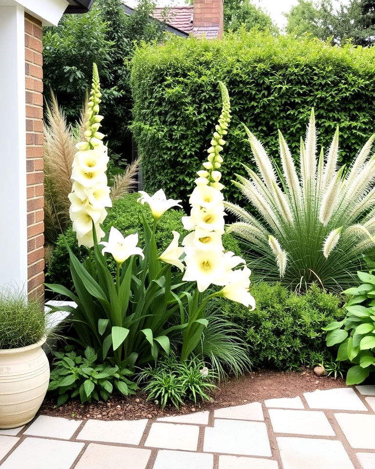 garden palette with subtle cream and green - 30 Garden Colour Schemes