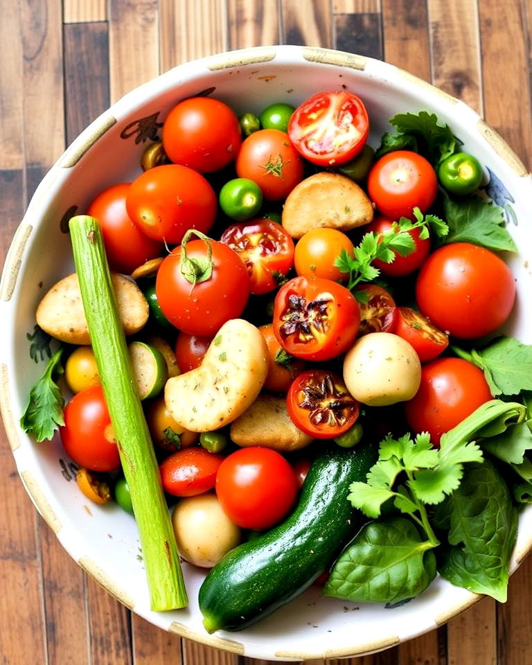 garden party with seasonal vegetable dish - 30 Garden Party Ideas