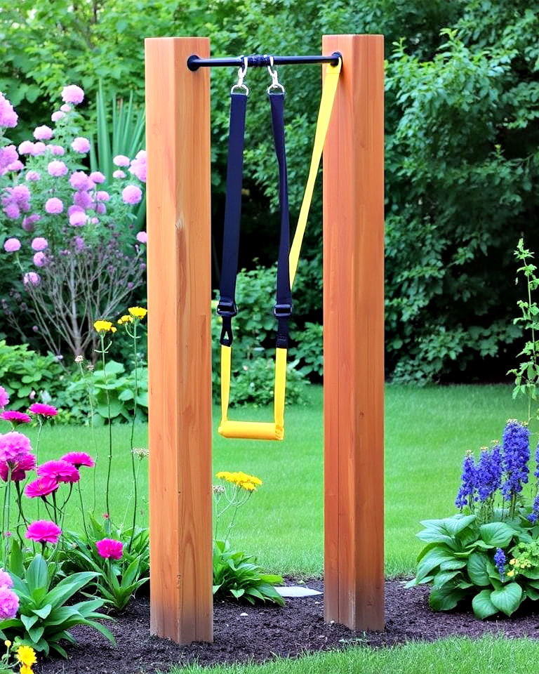 garden with trx suspension training - 15 Garden Gym Ideas