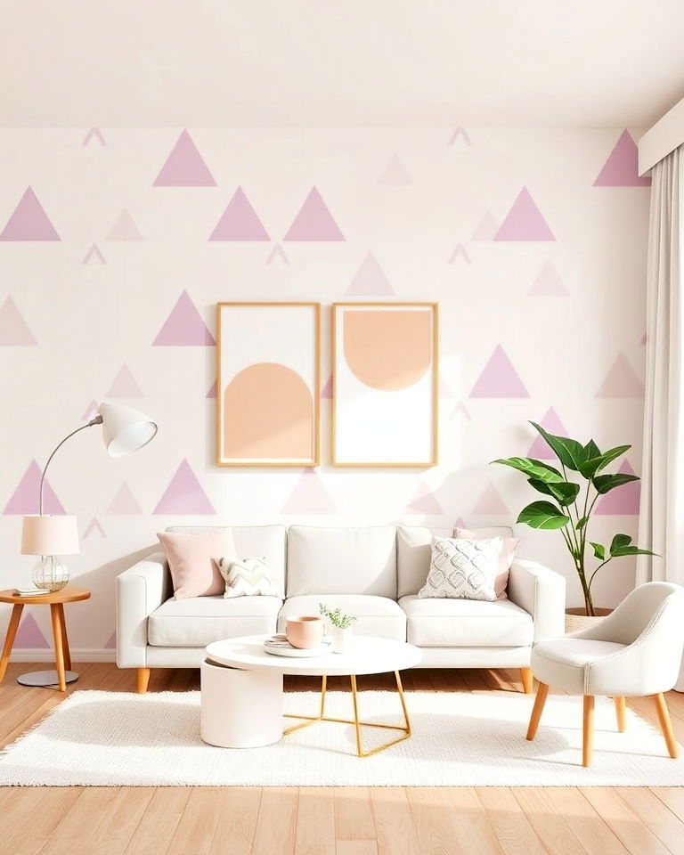 geometric pastel patterns for danish pastel room - 25 Danish Pastel Room Ideas