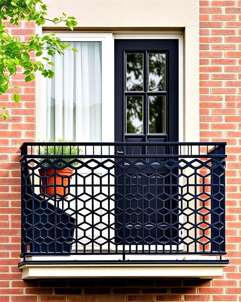 geometric patterns for balcony railing - 25 Balcony Railing Design Ideas