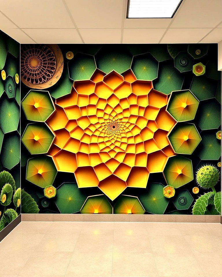 geometric patterns math mural - 20 Math Mural Ideas