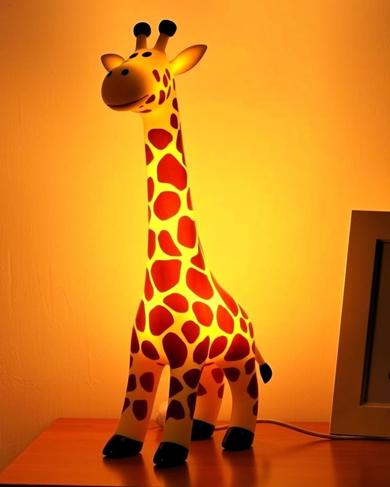 giraffe shaped lamp design - 15 Giraffe Nursery Ideas
