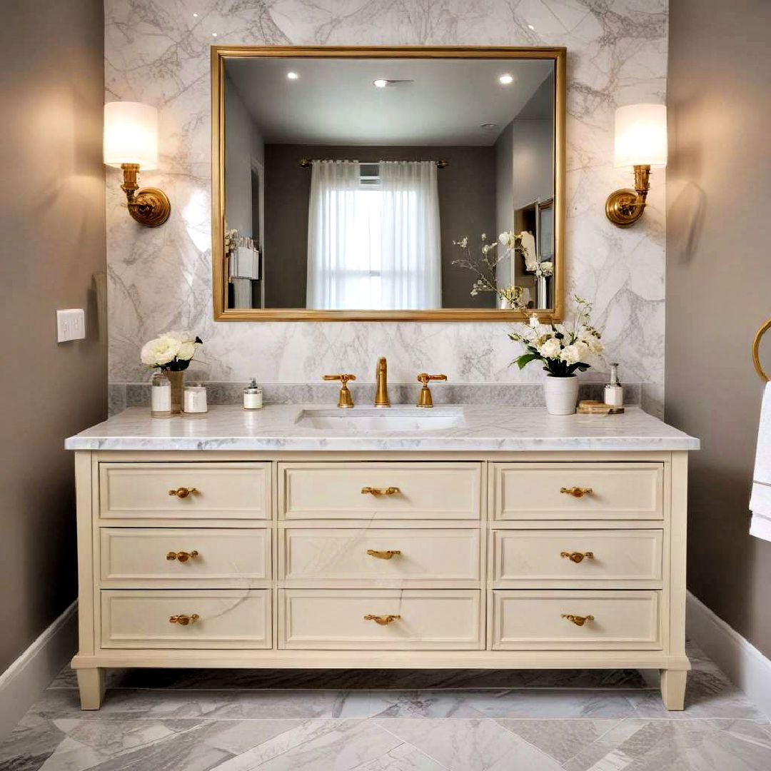 give a luxury touch - 40 Bathroom Vanity Ideas