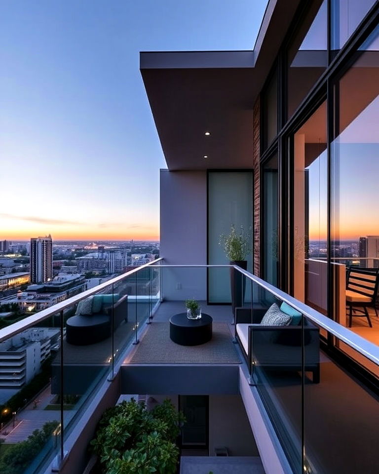 glass railed mansion balcony - 20 Mansion Balcony Ideas