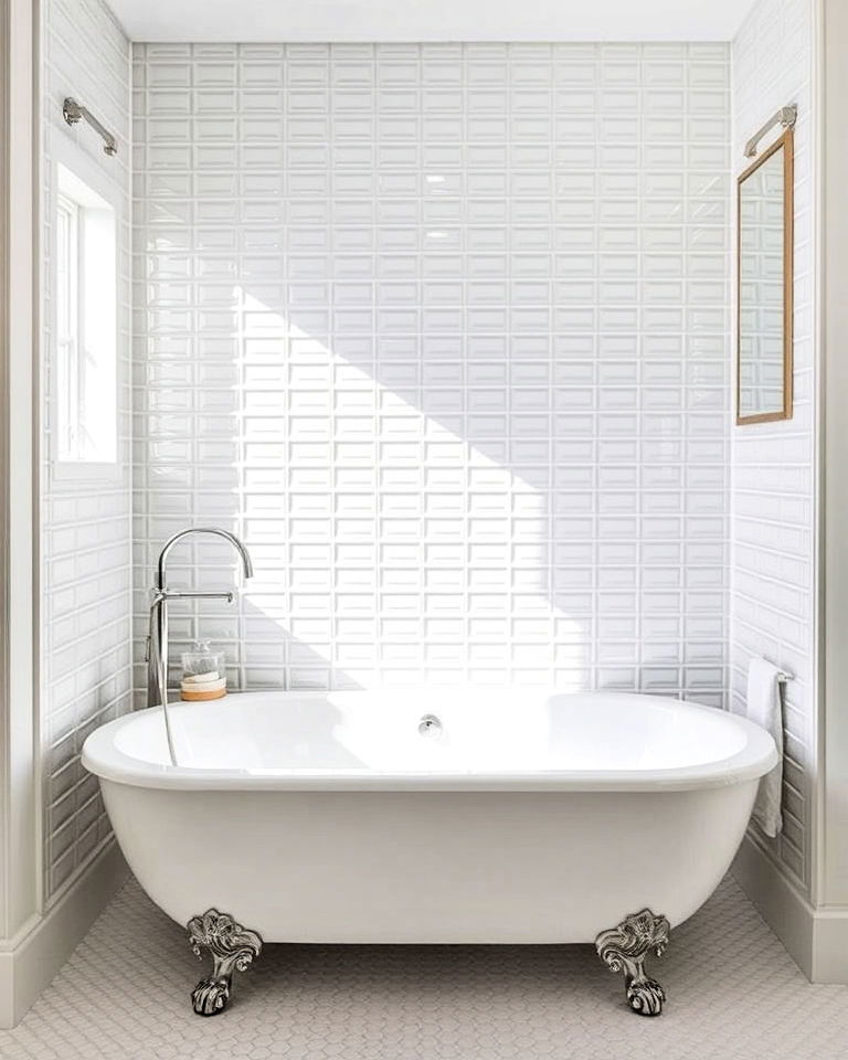 glass tiles for bathtub surround - 40 Bathtub Tile Ideas