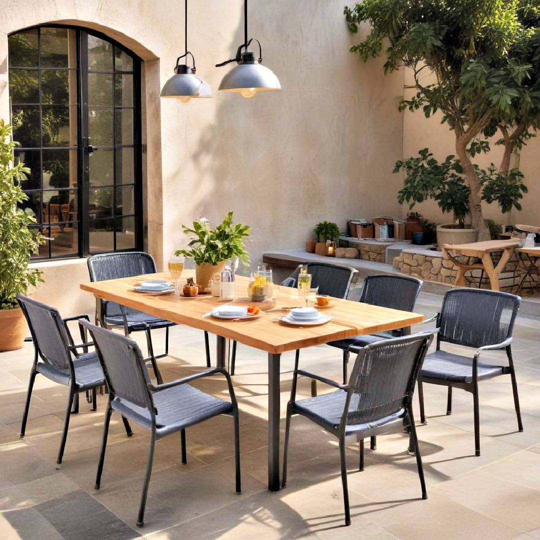 go for outdoor dining set - 40 Outdoor Seating Ideas