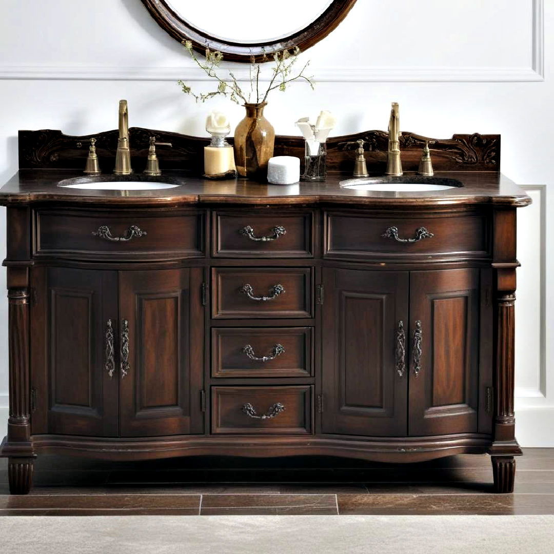 go traditional - 40 Bathroom Vanity Ideas
