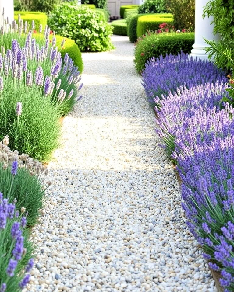 gravel for garden pathway - 30 Greek Garden Ideas