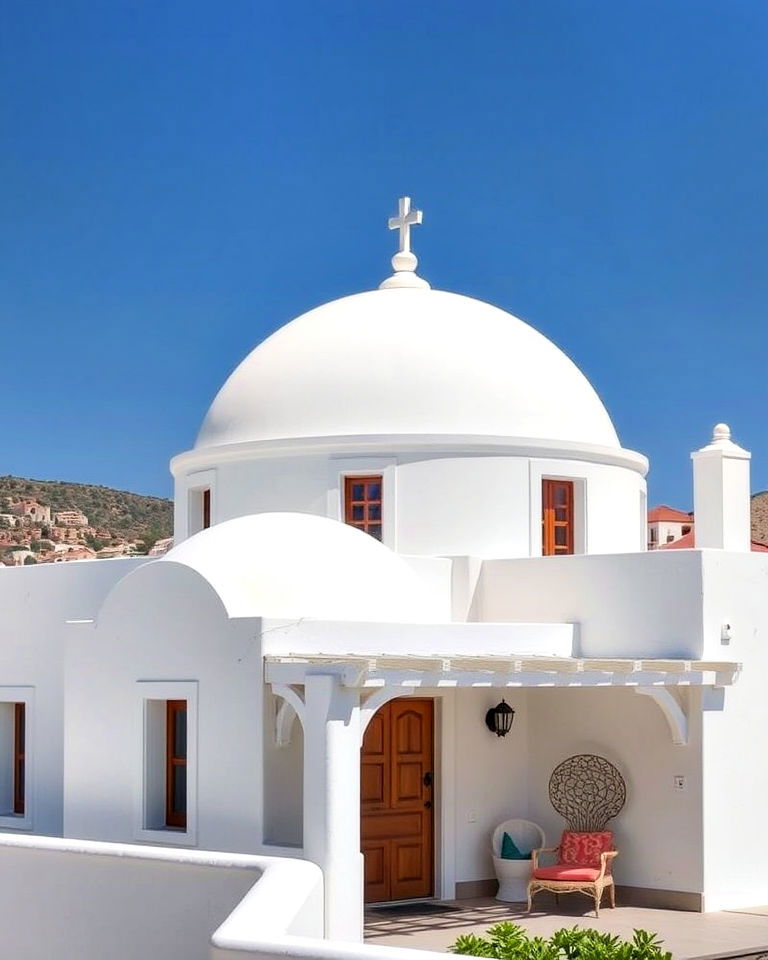 greek architectural dome shaped roofs - 20 Greek Style Home Ideas