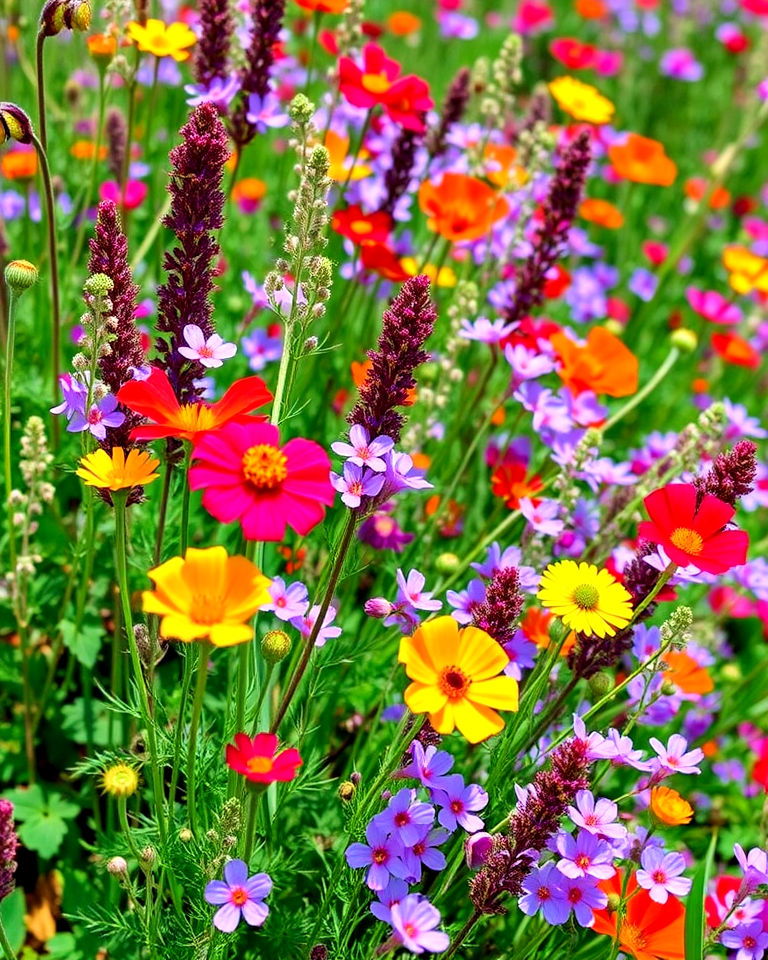 greek garden with mediterranean wildflowers - 30 Greek Garden Ideas