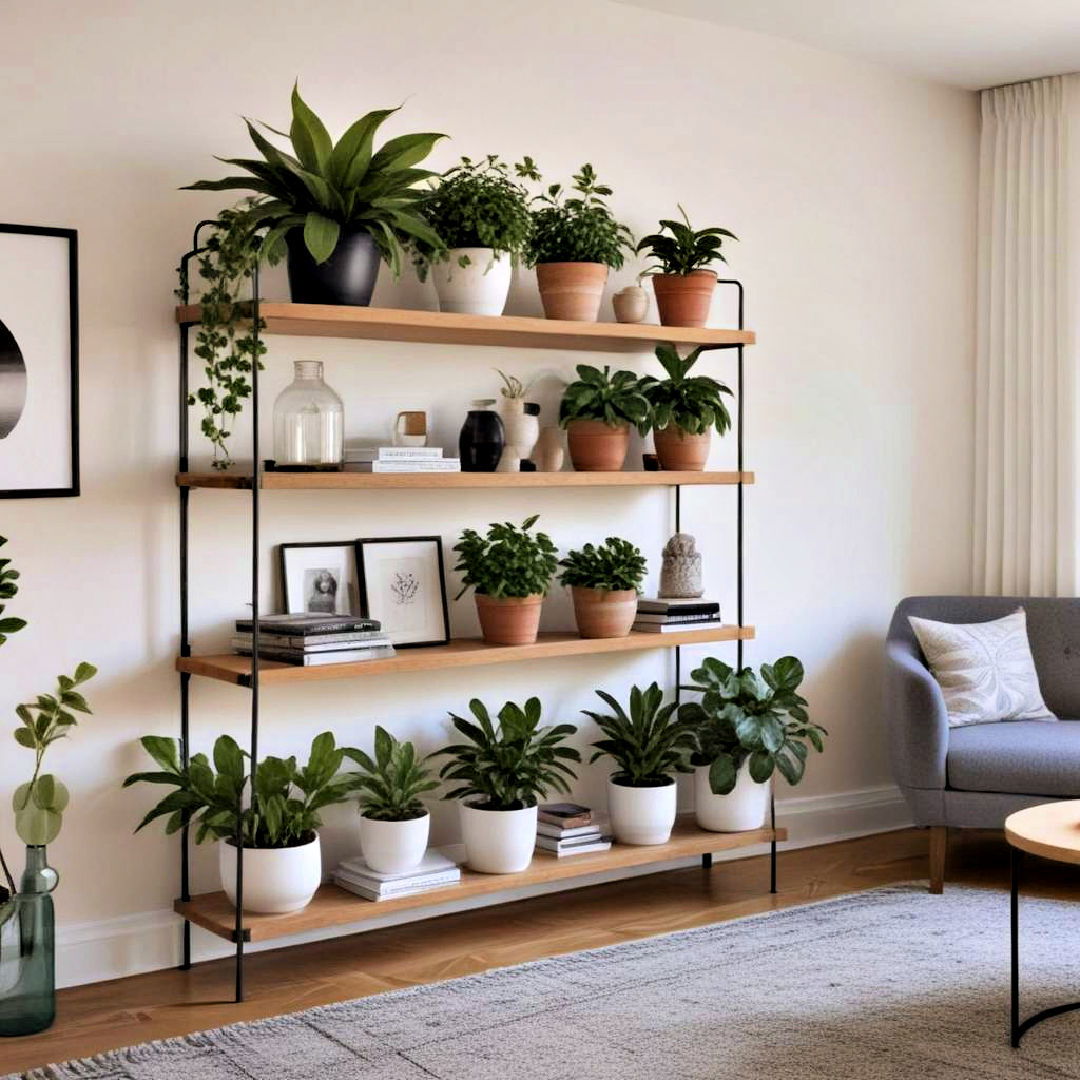 greenery to add refreshing touch - 40 Apartment Decorating Ideas