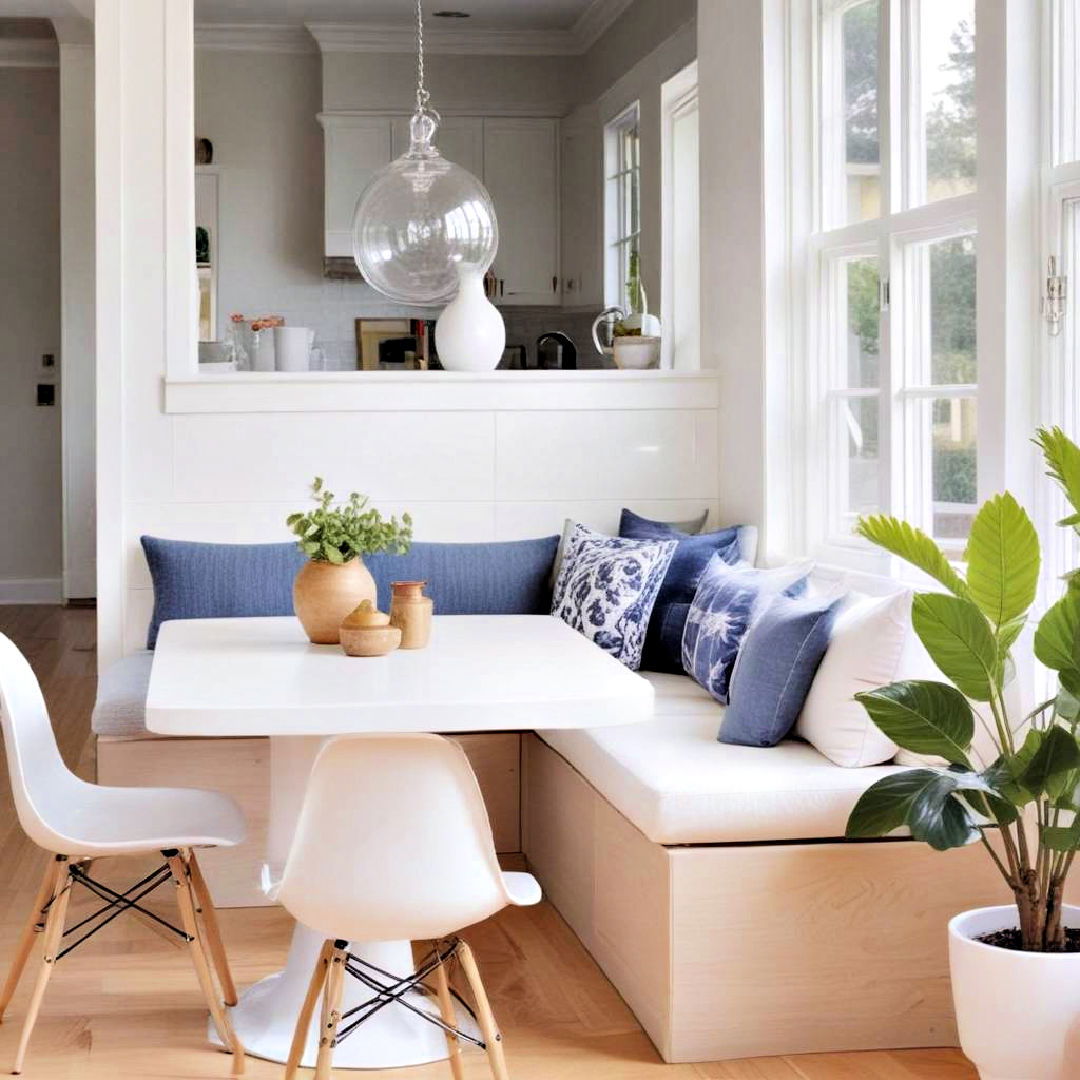 half wall divider ideas - 40 Banquette Seating Ideas