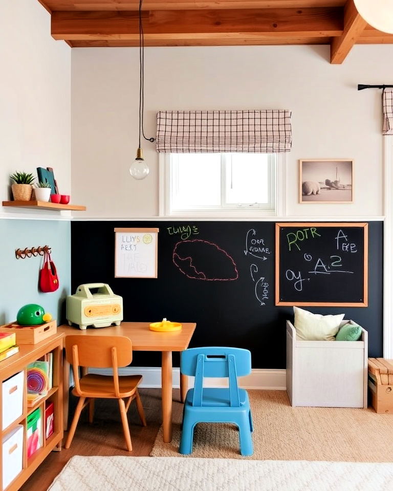half wall in kids playroom - 30 Half Wall Ideas