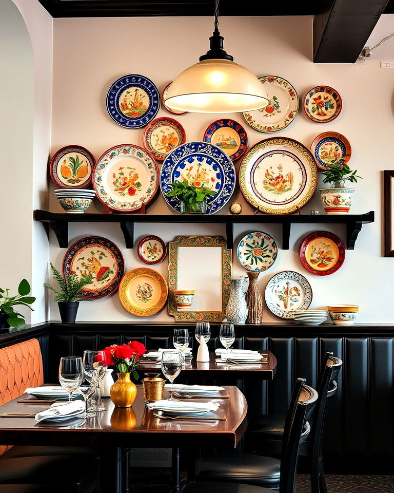 hand painted italian ceramics - 20 Italian Restaurant Decor Ideas