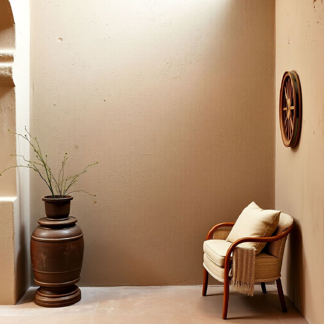hand plastered walls to add depth - 25 Tuscan Interior Design Ideas