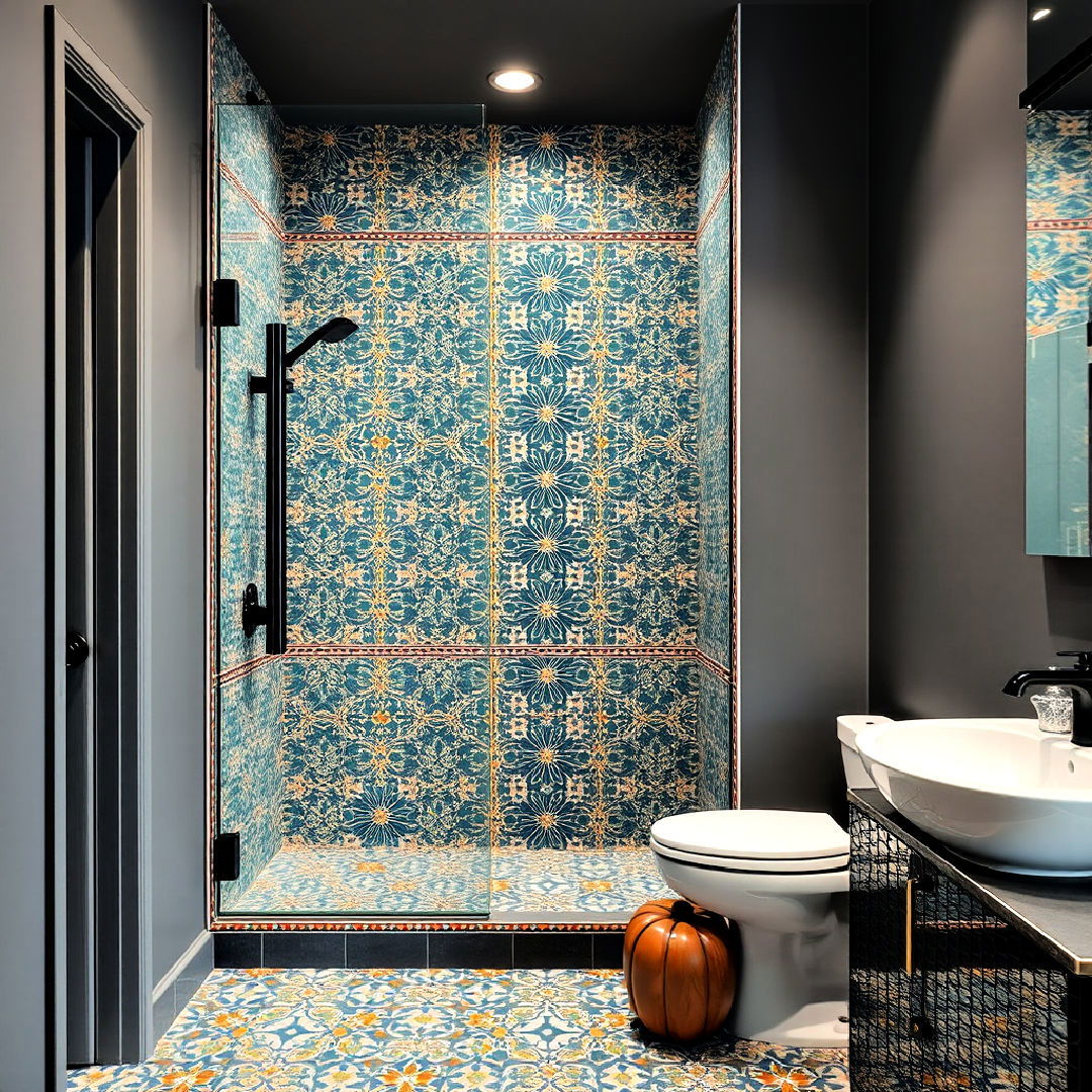 handcrafted moroccan zellige tiles - 30 Walk-in Shower Tile Ideas