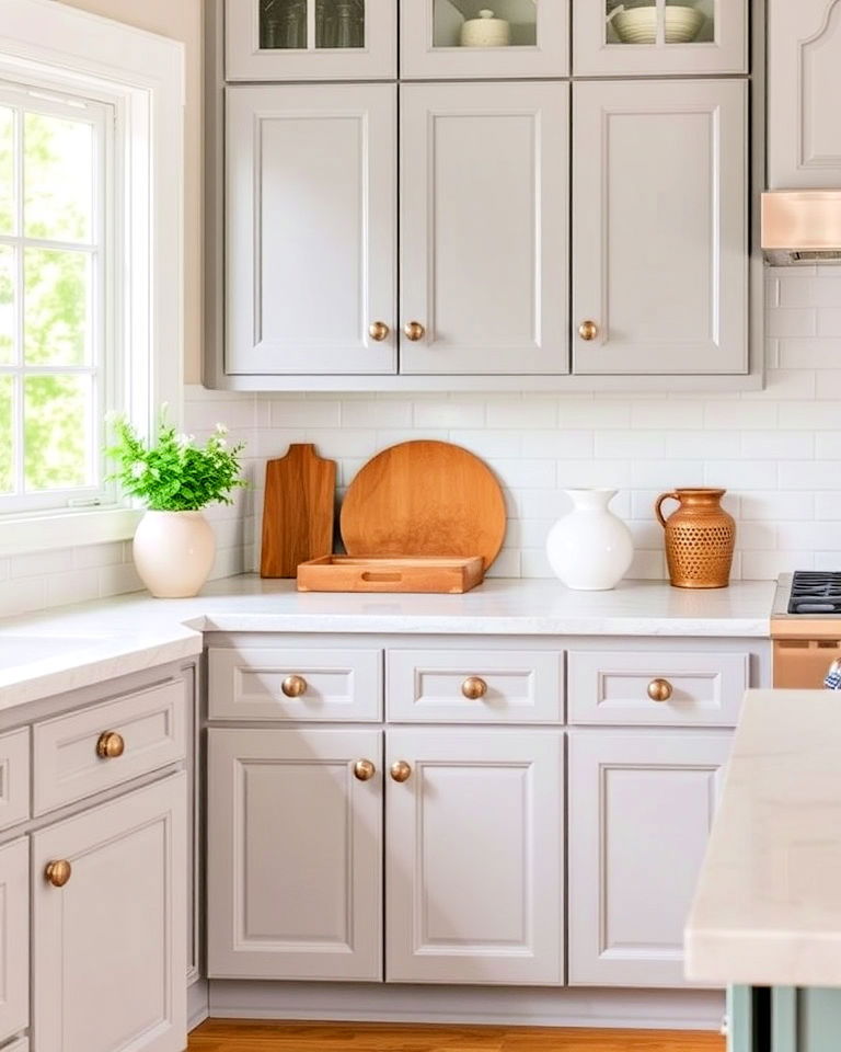handcrafted twisted metal knobs - 40 Kitchen Cabinet Hardware Ideas
