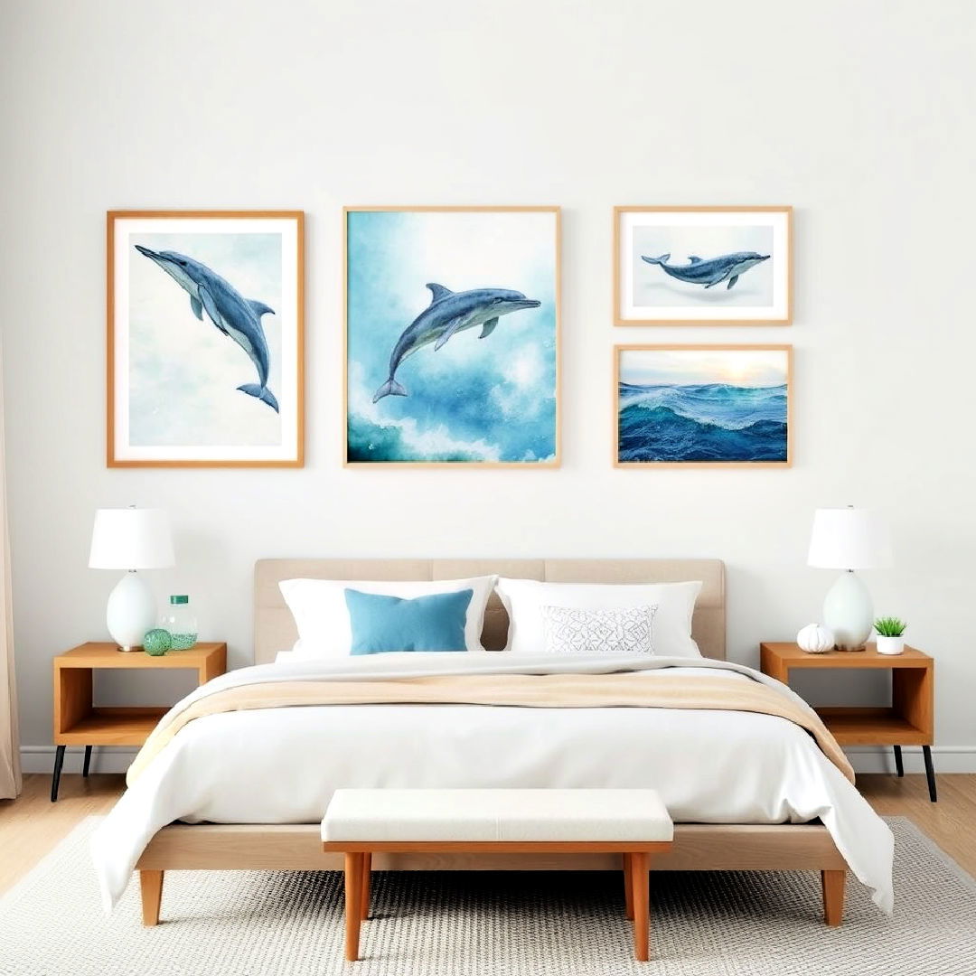 hang aquatic themed wall art - 40 Ocean-themed Bedroom Ideas